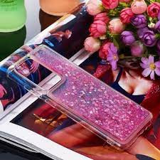 Луксозен силиконов гръб ТПУ FASHION с течност и розов брокат за Xiaomi Mi 11i / Xiaomi Poco F3 5G прозрачен 